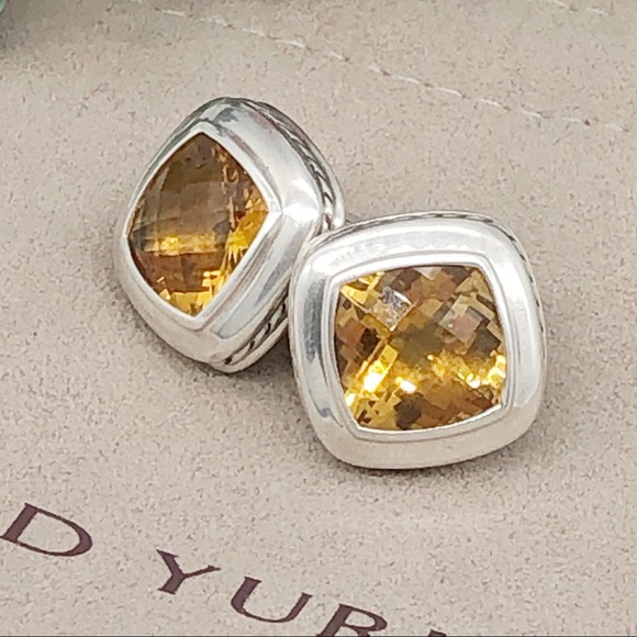 DAVID YURMAN Citrine Albion Stud Earrings AUTHENTIC - Picture 3 of 11